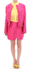 Pink silk blend jacket