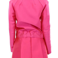 Pink silk blend jacket