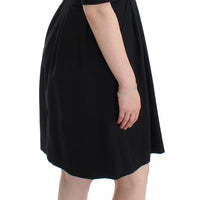 Black short sleeve venus dress