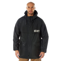 Security Nylon Rain Jacket - Black