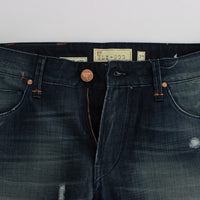 Blue Wash Cotton Denim Slim Fit Jeans