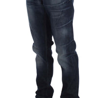 Blue Wash Cotton Denim Slim Fit Jeans