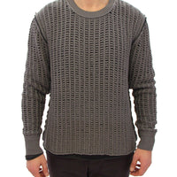 Gray Runway Netz Pullover Netted Sweater