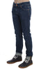 Blue Wash Cotton Stretch Slim Fit Jeans