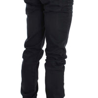 Gray Cotton Stretch Slim Fit Jeans