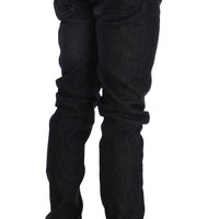 Black Cotton Stretch Slim Fit Jeans