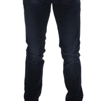 Blue Wash Cotton Stretch Slim Fit Jeans