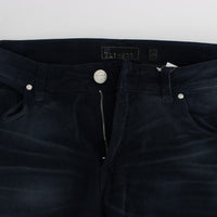 Blue Wash Cotton Stretch Slim Fit Jeans