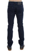 Dark Blue Cotton Slim Skinny Fit Jeans