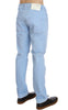 Blue Cotton Stretch Low Waist Fit Jeans