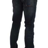 Blue Wash Cotton Stretch Slim Skinny Fit Jeans