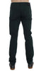 Green Cotton Denim Stretch Straight Fit Jeans