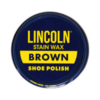 Lincoln Stain Wax Shoe Polish - Brown