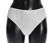 White Satin Stretch Underwear Panties