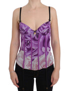 Purple Corset Bustier T-Shirt