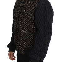 Black Sequined Goatskin Jacket