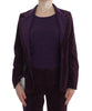 Purple Wool Suit T-Shirt Set