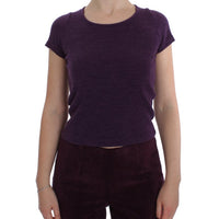 Purple Wool Suit T-Shirt Set