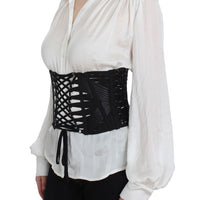 Black Stretch Waist Corset Belt