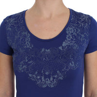 Blue Modal Stretch T-shirt