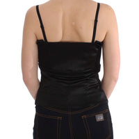 Black Tank Party Evening Top Blouse