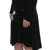 Black Blue Two Piece Suit Skirt & Blazer