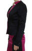 Black Pink Stretch Blazer Jacket