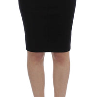 Black Straight Pencil Skirt