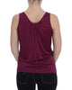 Purple Sleeveless Top Blouse