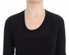 Black Crewneck Sweater Pullover Top