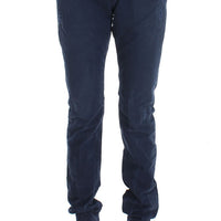 Blue Cotton Blend Denim Jeans