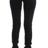 Black Cotton Slim Fit Denim Jeans