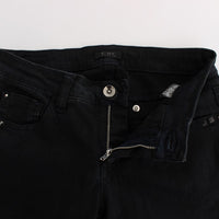 Black Cotton Slim Fit Denim Jeans