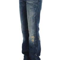 Blue Cotton Regular Fit Denim Jeans