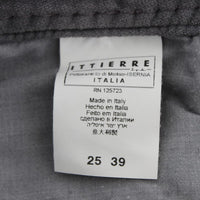 Gray Cotton Super Slim Corduroys Jeans