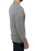 Gray wool cardigan sweater