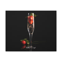 Champagne and Strawberries on Canvas Gallery Wraps