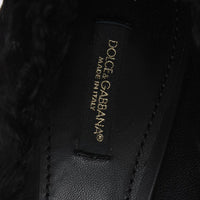 Black Xiangao Lamb Fur Leather Pumps