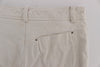 Beige Cotton Slim Fit Denim Jeans