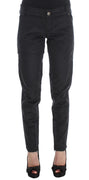 Black Cotton Blend Regular Fit Pants