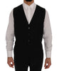 Black Wool Slim Fit 3 Piece Suit