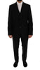 Black Wool Slim Fit 3 Piece Suit