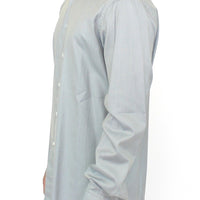 Gray Cotton Long Sleeve Casual Shirt Top