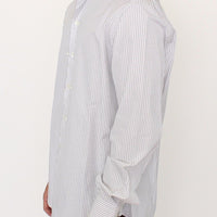 White Gray Striped Regular Fit Casual Shirt