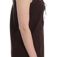 Beachwear Brown Cotton Stretch Tunic Dress