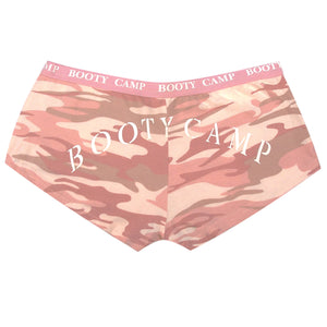 Baby Pink Camo "Booty Camp" Booty Shorts & Tank Top