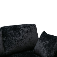 Coolmore Black Sectional  Sofa