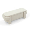 Upholstered Bench with Large Storage Space 51.5''x20.5''x 17'' Beige