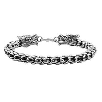 Sterling Silver Dragon Bracelet - Handmade Vintage 925 Jewelry - Hull Hill