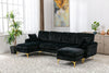 Coolmore Black Sectional  Sofa